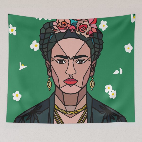 Item preview, Frida Kahlo Geometric - Background designed and sold by Geometricshow.