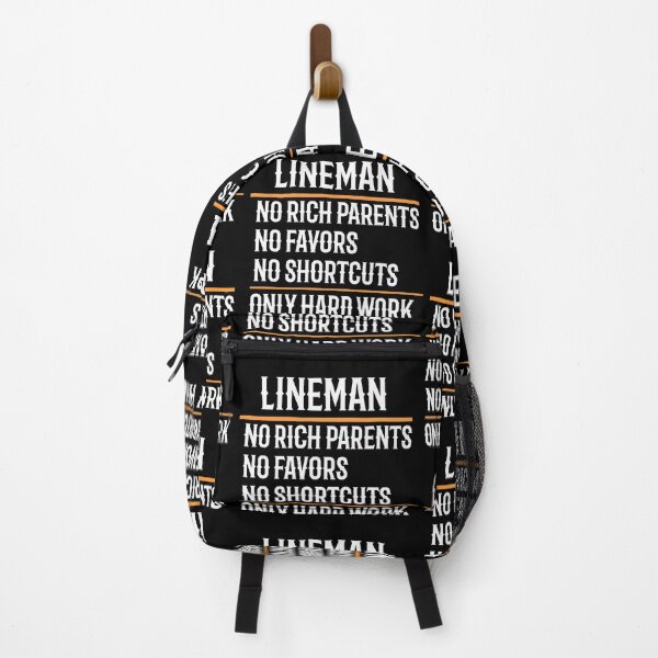 Item preview, Lineman No Rich Parents No Favors No Shortcuts Only Hard Work designed and sold by TeesYouWant.