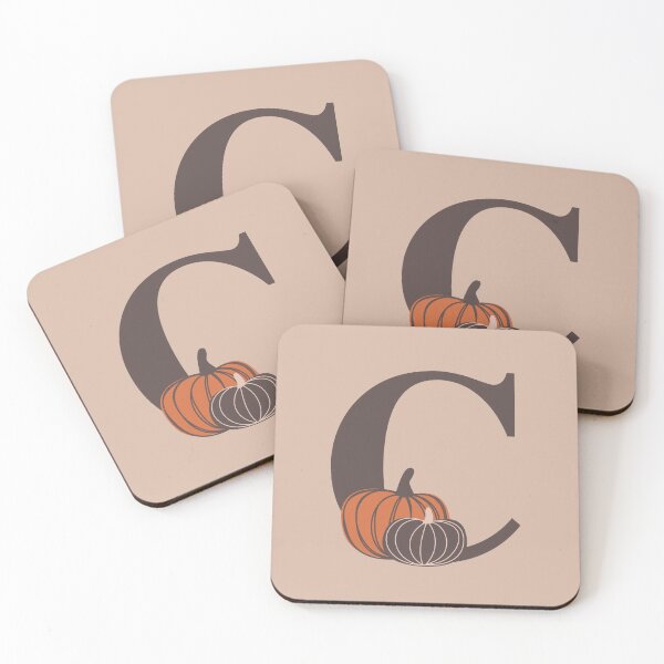 Artikelvorschau, Kürbisse C Name, Initiale, Monogramm entworfen und verkauft von CocoandDaisy.