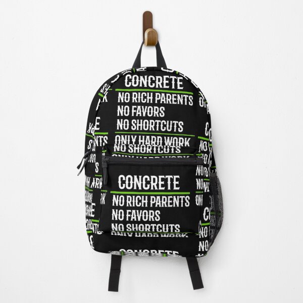 Item preview, Concrete No Rich Parents No Favors No Shortcuts Only Hard Work designed and sold by TeesYouWant.
