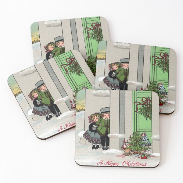 Item preview, Children Hiding for Surprise Vintage Christmas designed and sold by fenneltea.