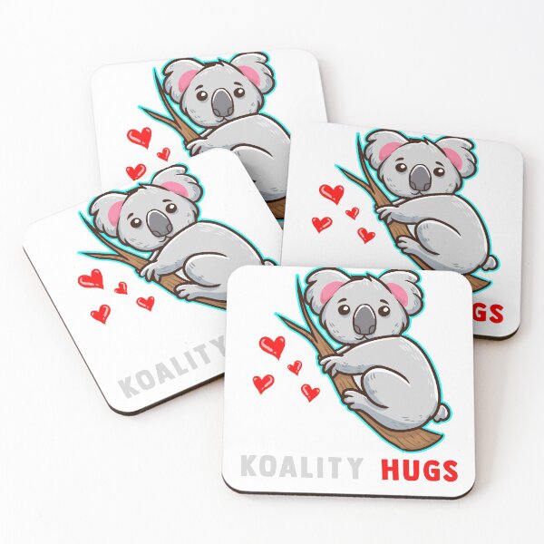 Item preview, Koala Gives Koality Hugs Pun Hearts Koala Grafik  designed and sold by Coconil.