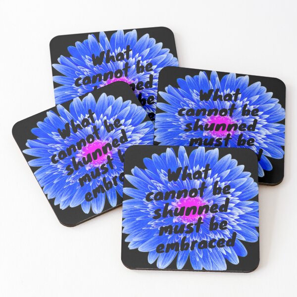 Item preview, What Cannot Be Shunned Must Be Embraced Blue designed and sold by J-LaD.