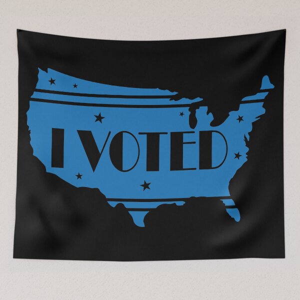 Item preview, I Voted, USA map shape. designed and sold by RobomShop.