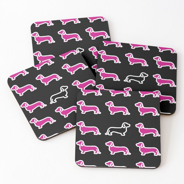 Item preview, Dachshund pattern in neon designed and sold by TheDachshund.
