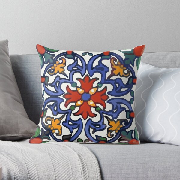 Talavera Royal Throw Pillow