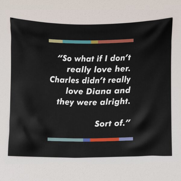 Item preview, Charles & Diana  / Peep Show Fan Quote Design  designed and sold by AestheticNow.