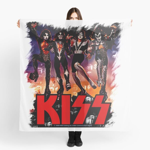 2008 Kiss Scarf Alive 35 World Tour Scarf Glam Rock Band