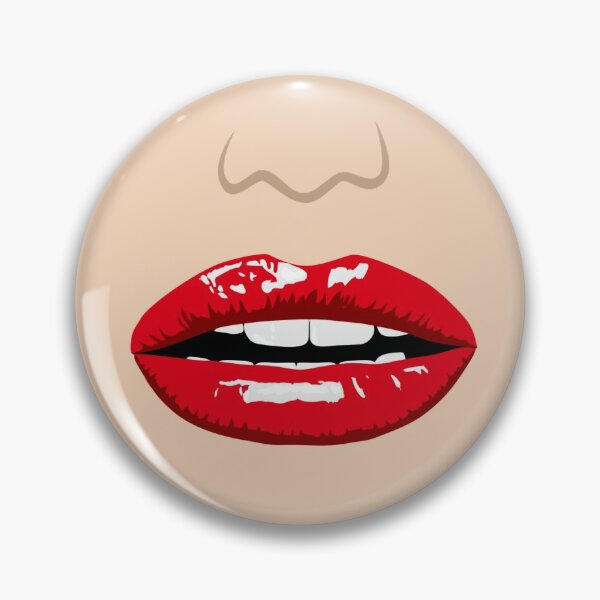 Item preview, Illustration of Beautiful Caucasian Woman's Full, Red Lips and Teeth designed and sold by BigAl3D.