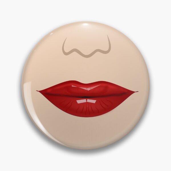 Item preview, Illustration of Beautiful Woman's Red Lips and Smile Face Mask designed and sold by BigAl3D.