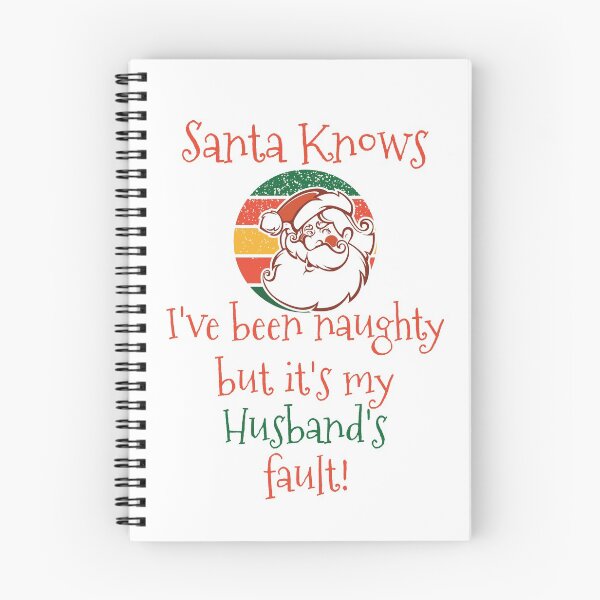 Artikelvorschau,   Der Weihnachtsmann weiß, dass ich ungezogen war. Es ist die Schuld meines Mannes an Weihnachten entworfen und verkauft von DandD4ever.