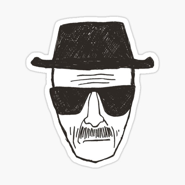 heisenburg head Sticker