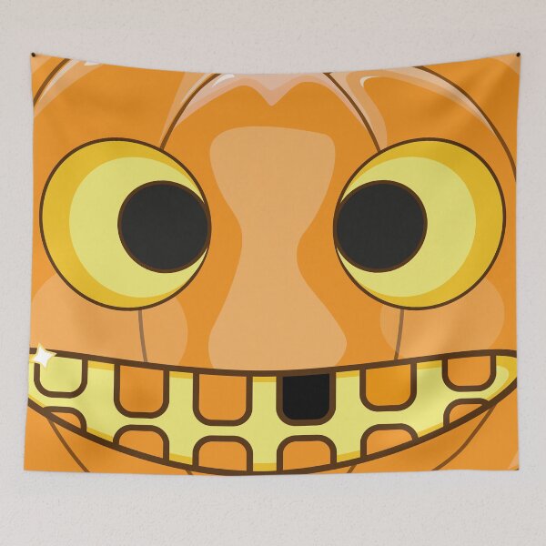 Item preview, Halloween Pumpkin Face: Laugh with a Black Tooth AOP designed and sold by Moyanana.