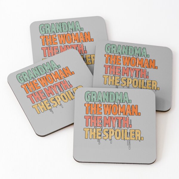 Item preview, Grandma The Woman The Myth The Spoiler - Gran regalo para la abuela - Diseño de goteo con letras en color retro designed and sold by Richard529.