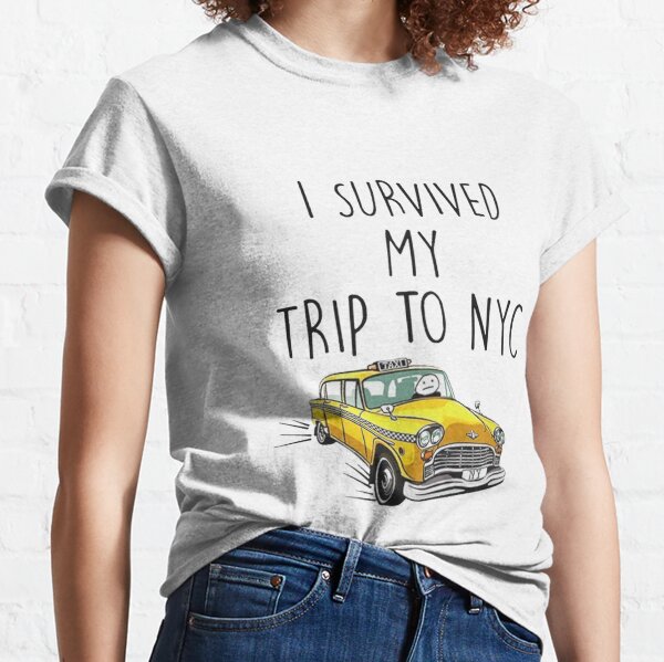 i survived my trip to NYC spiderman tom holland taxi, taxi driver, Classic T-Shirt