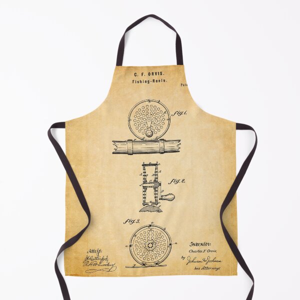 Item preview, Fishing reels 1874 patent antique designed and sold by InkedArtPrints.