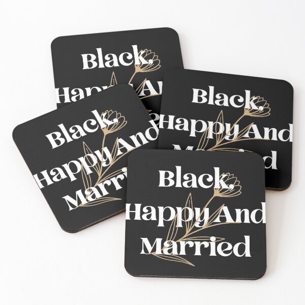 Item preview,  Black Happy and Married T-shirt designed and sold by GoldenDov.