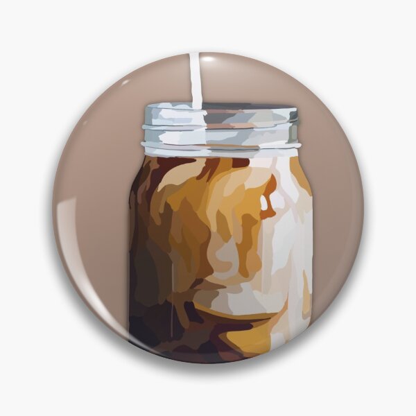 Iced Coffee Print Pin
