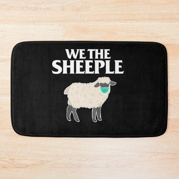 Item preview, We the Sheeple Anti-mask sheep with face mask designed and sold by Miftees.