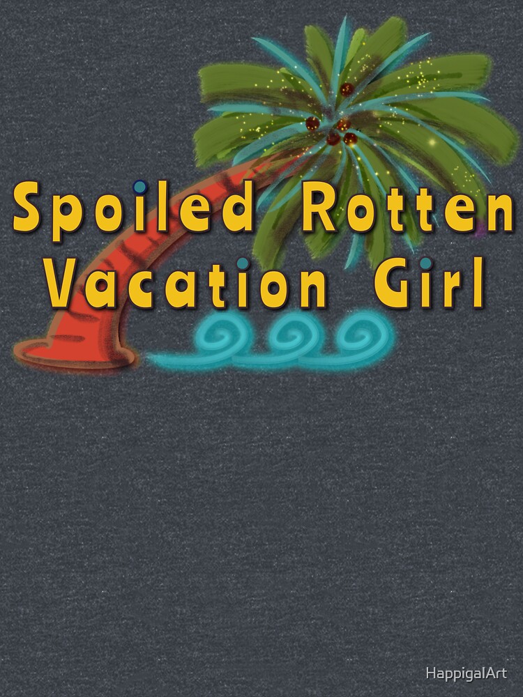 Thumbnail 7 of 7, Classic T-Shirt, Spoiled Rotten Vacation Girl (Palm Tree) designed and sold by HappigalArt.