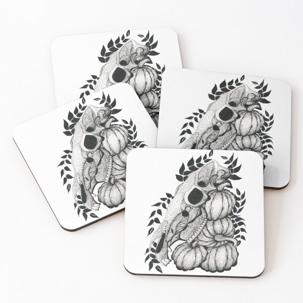 Item preview, Inky Autumn Pumpkins designed and sold by CKnorrArt.