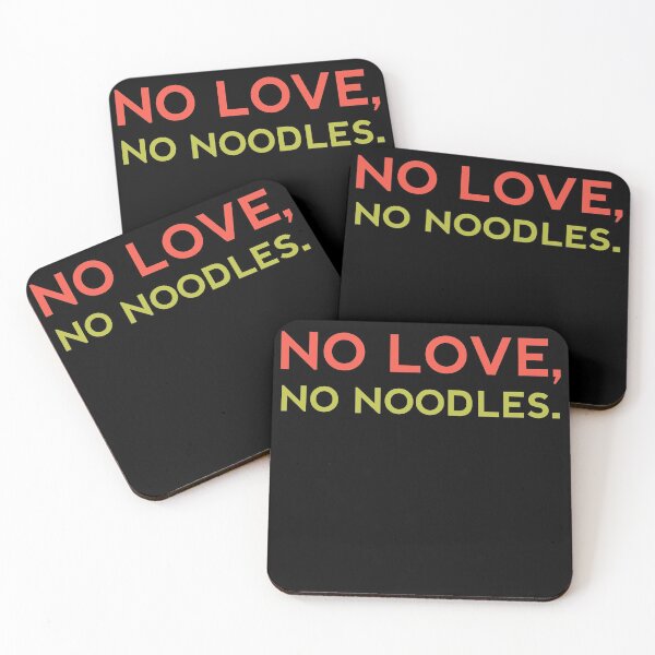 Item preview, NO LOVE NO NOODLES - Funny Food Lover Gift designed and sold by yeknow.