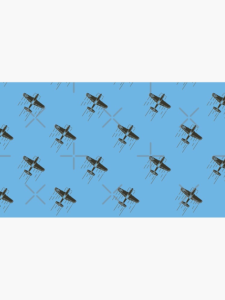 Thumbnail 4 of 4, Coffee Mug, P-51 Mustang pattern designed and sold by Aeronautdesign.