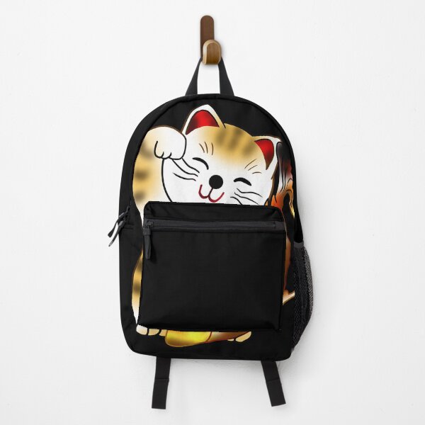 Item preview, Right paw calico maneki neko lucky cat with fish designed and sold by CuisineCat.