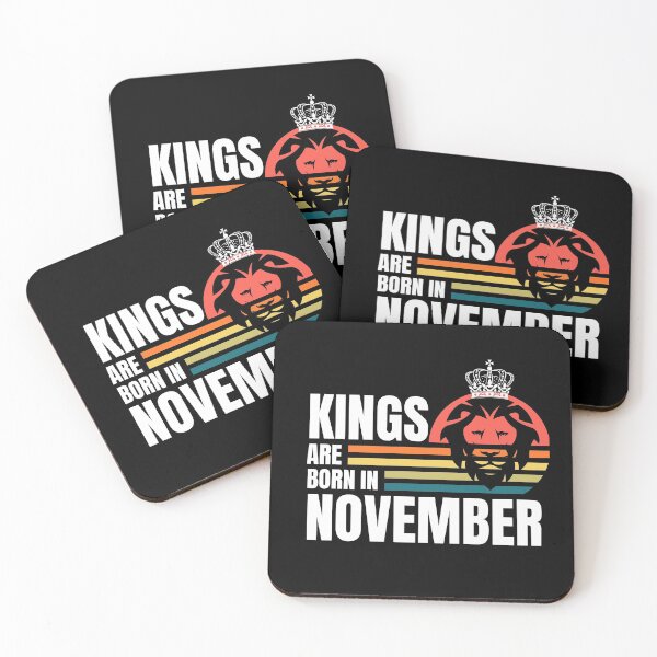 Item preview, Kings Are Born in November Birthday Quotes White Crown designed and sold by NickDsigns.