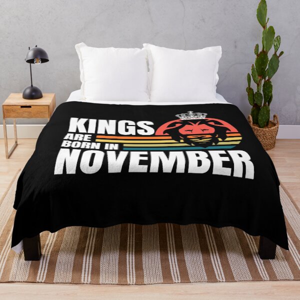 Item preview, Kings Are Born in November Birthday Quotes White Crown designed and sold by NickDsigns.