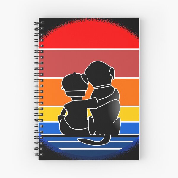 Item preview, Dog, boy hug in sunset designed and sold by Shirt-Scheune.