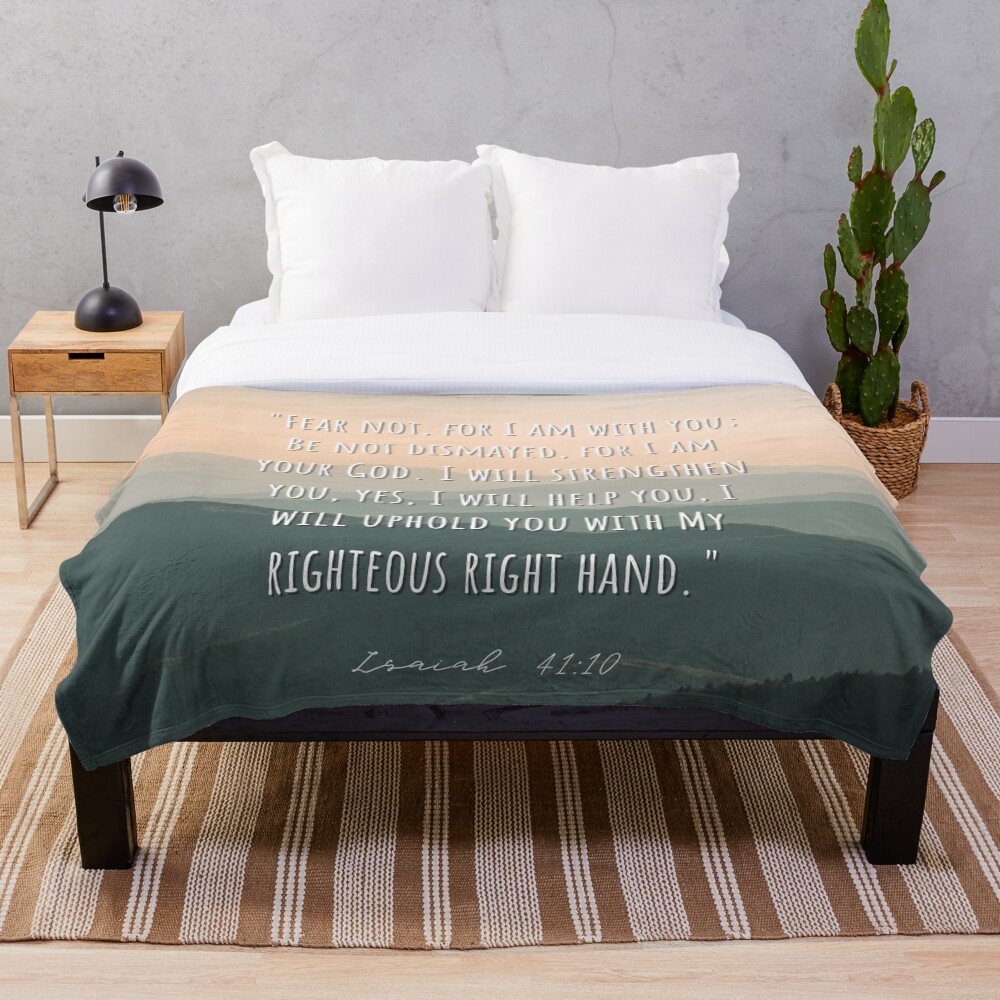 "Christian Bible Verse" Throw Blanket for Sale by KatrinElise Redbubble