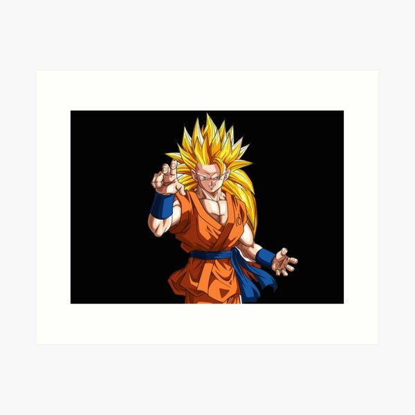 Anime cel of Goku Super Saiyan 3 , in Maroin Eluasti's Art of Anime Comic  Art Gallery Room