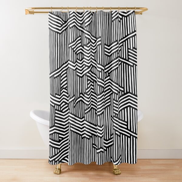 Vibrating Field Shower Curtain