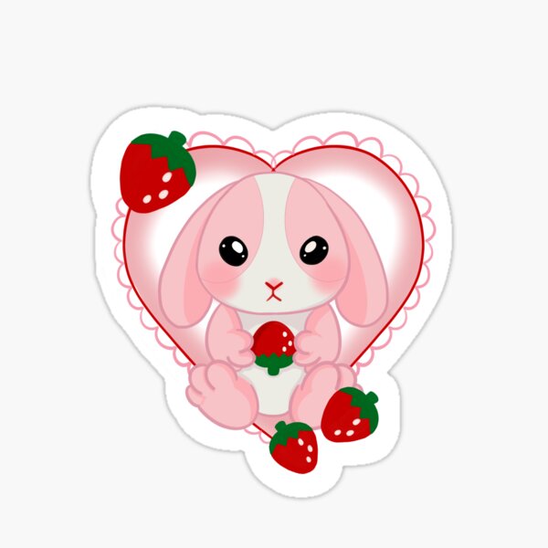 Strawbunny Adult Baby Bottle Kawaii Cute Strawberry Bunnies Kawaii Babe