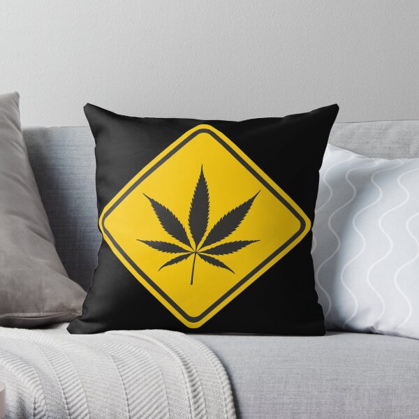 Go Weed Throw Pillow