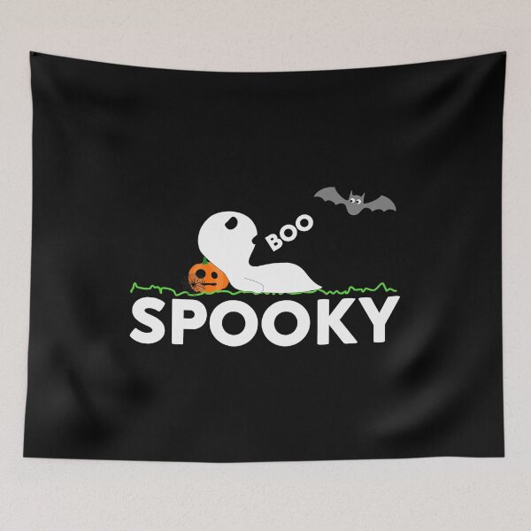 Item preview, SPOOKY Ghost Lying On The Gras Halloween I Love Halloween designed and sold by Paulina Vanlife.