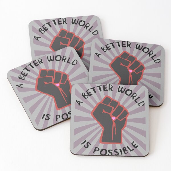 Item preview, A Better World Is Possible - Leftist, Socialist, Democratic Socialism designed and sold by SpaceDogLaika.