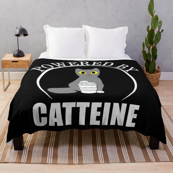 Item preview, Powered by Caffeine - Catteine designed and sold by TheInkElephant.