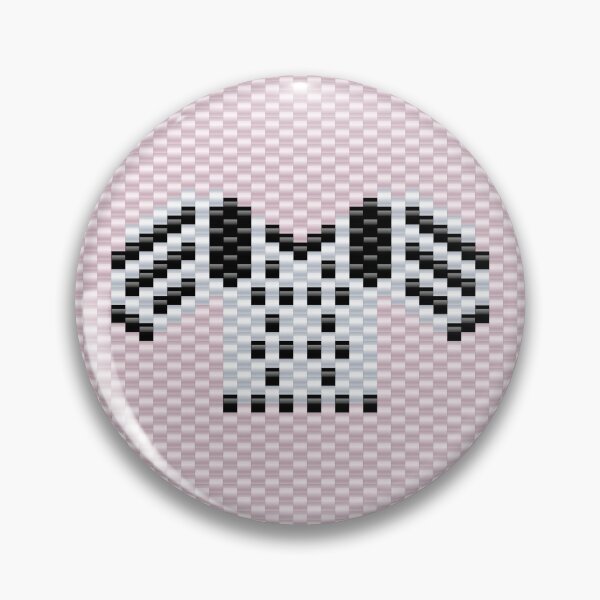 Item preview, Miniature Romanian blouse beaded pattern, Black and White on pink, Transylvanian style designed and sold by folkyouall.