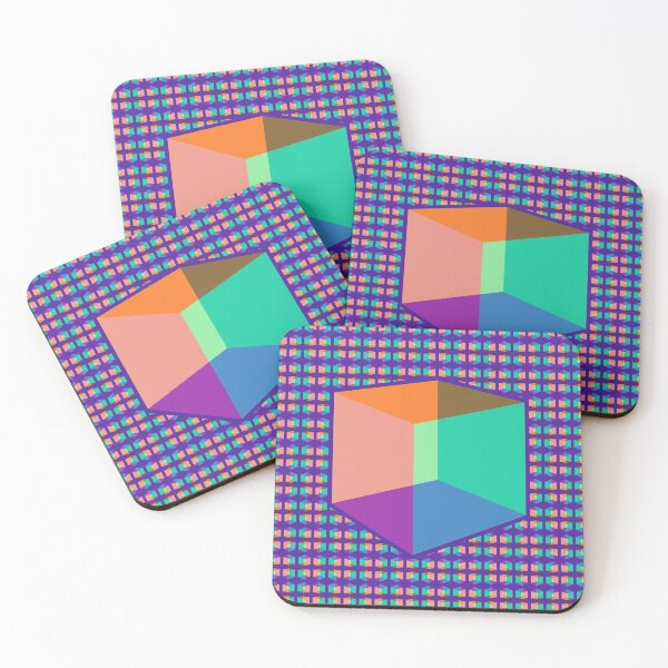 Item preview, Color Cube Pattern on Purple designed and sold by Diego-t.