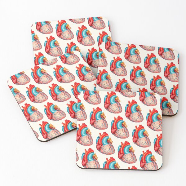 Item preview, Anatomical Heart Pattern - White designed and sold by Kelly  Gilleran.
