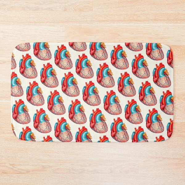 Item preview, Anatomical Heart Pattern - White designed and sold by Kelly  Gilleran.