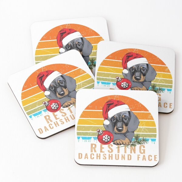 Item preview, Resting Dachshund face , christmas designed and sold by shinoshop.