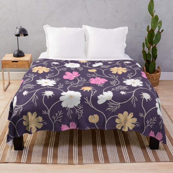 Item preview, Cosmos flower pattern of autumnal colors designed and sold by AidanShea.