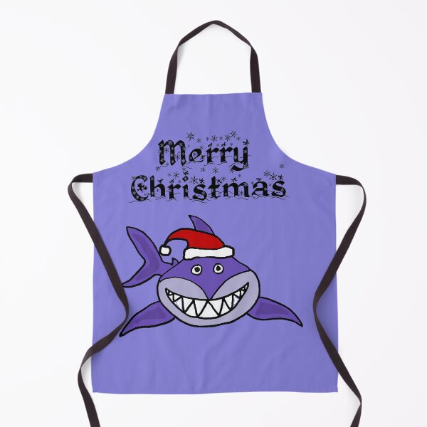 Item preview, Funny Grinning Shark Merry Christmas designed and sold by Nature's Fancy.