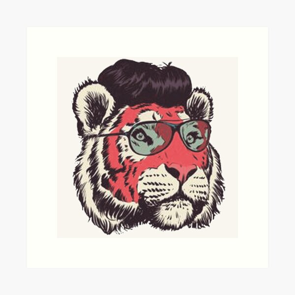 TIGER SHIRT Art Print