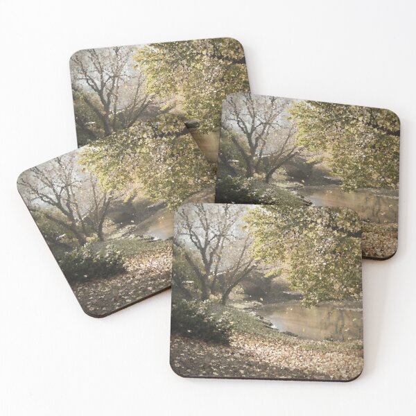 Item preview, Bridge Over Pond In Autumn designed and sold by MathenaArt.