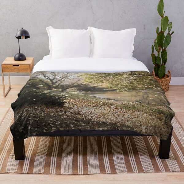 Item preview, Bridge Over Pond In Autumn designed and sold by MathenaArt.