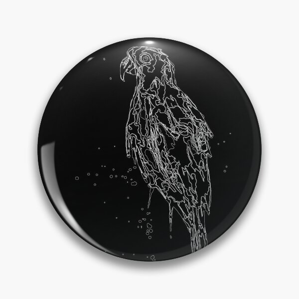 Item preview, Blue macaw arara line art white designed and sold by melissemoreira.